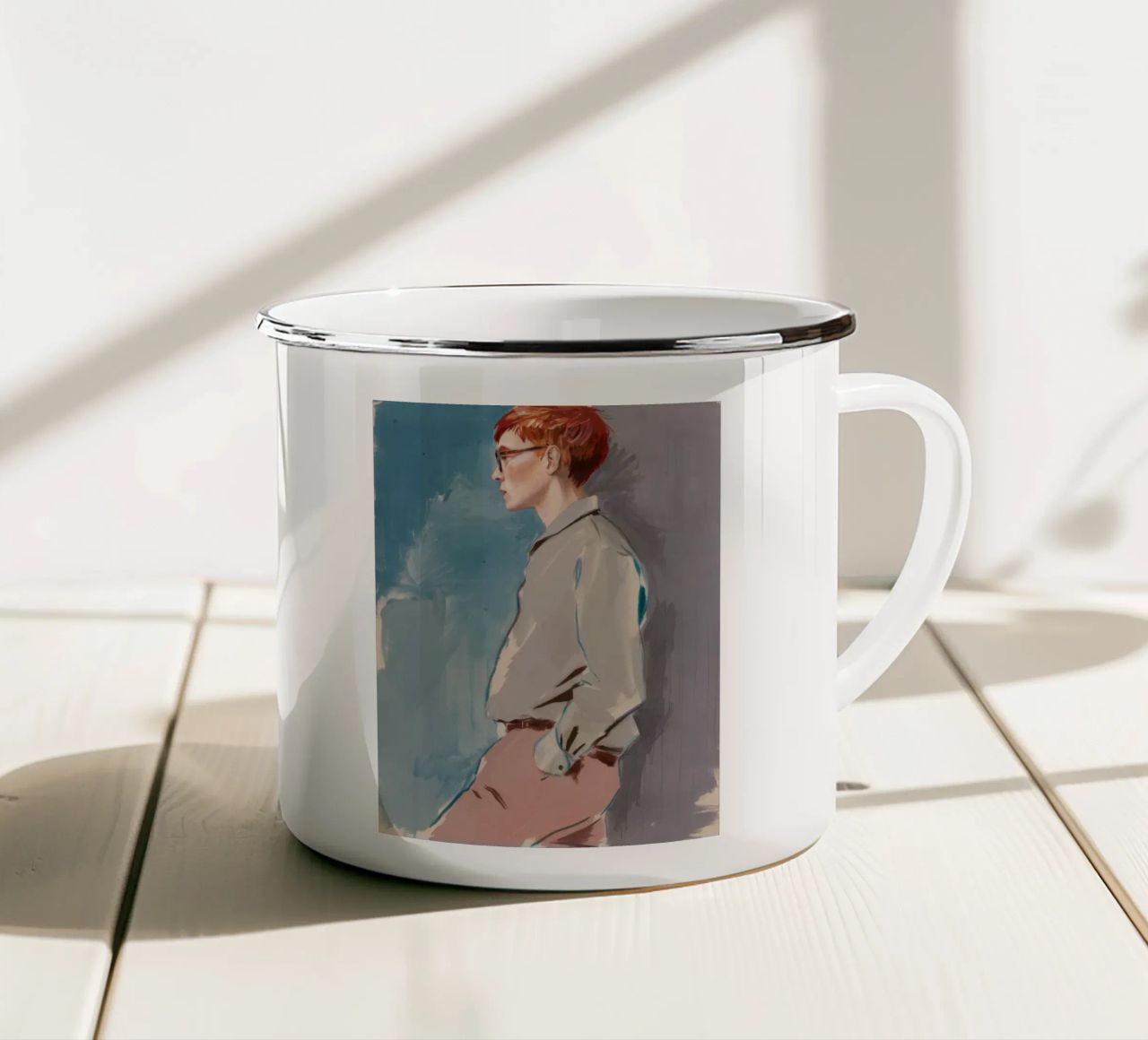Ciano Umore Poise tazza in smalto da Solestice Strokes