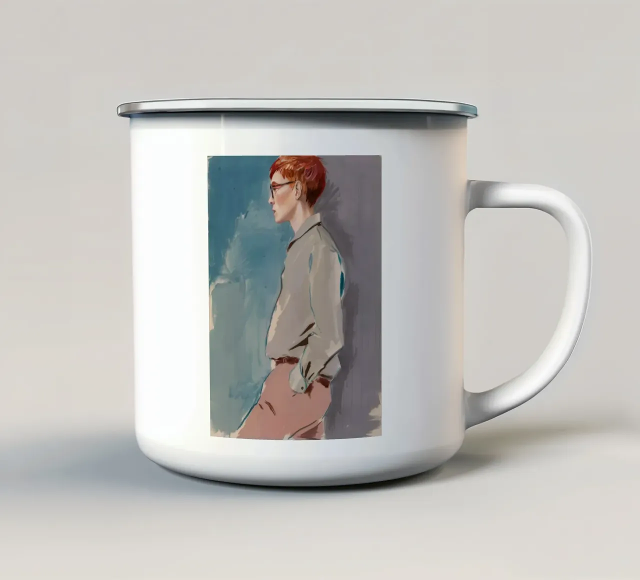 Ciano Umore Poise tazza in smalto da Solestice Strokes