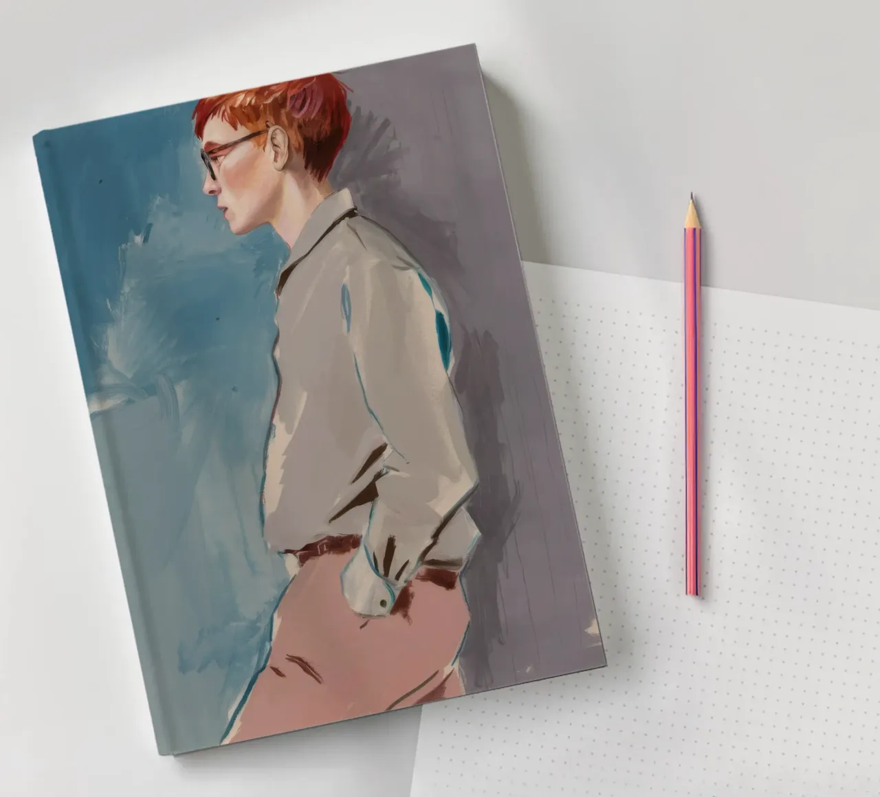 Cyan Mood Poise notebook by Solestice Strokes