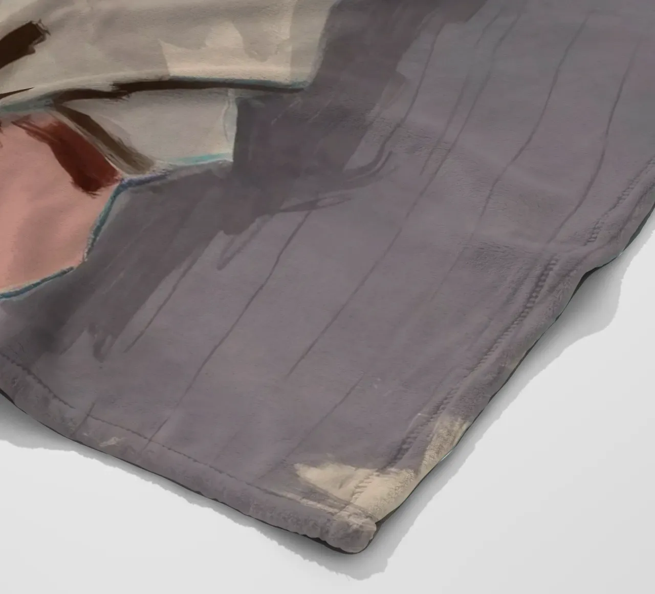 Cyan Mood Poise fleece blanket by Solestice Strokes
