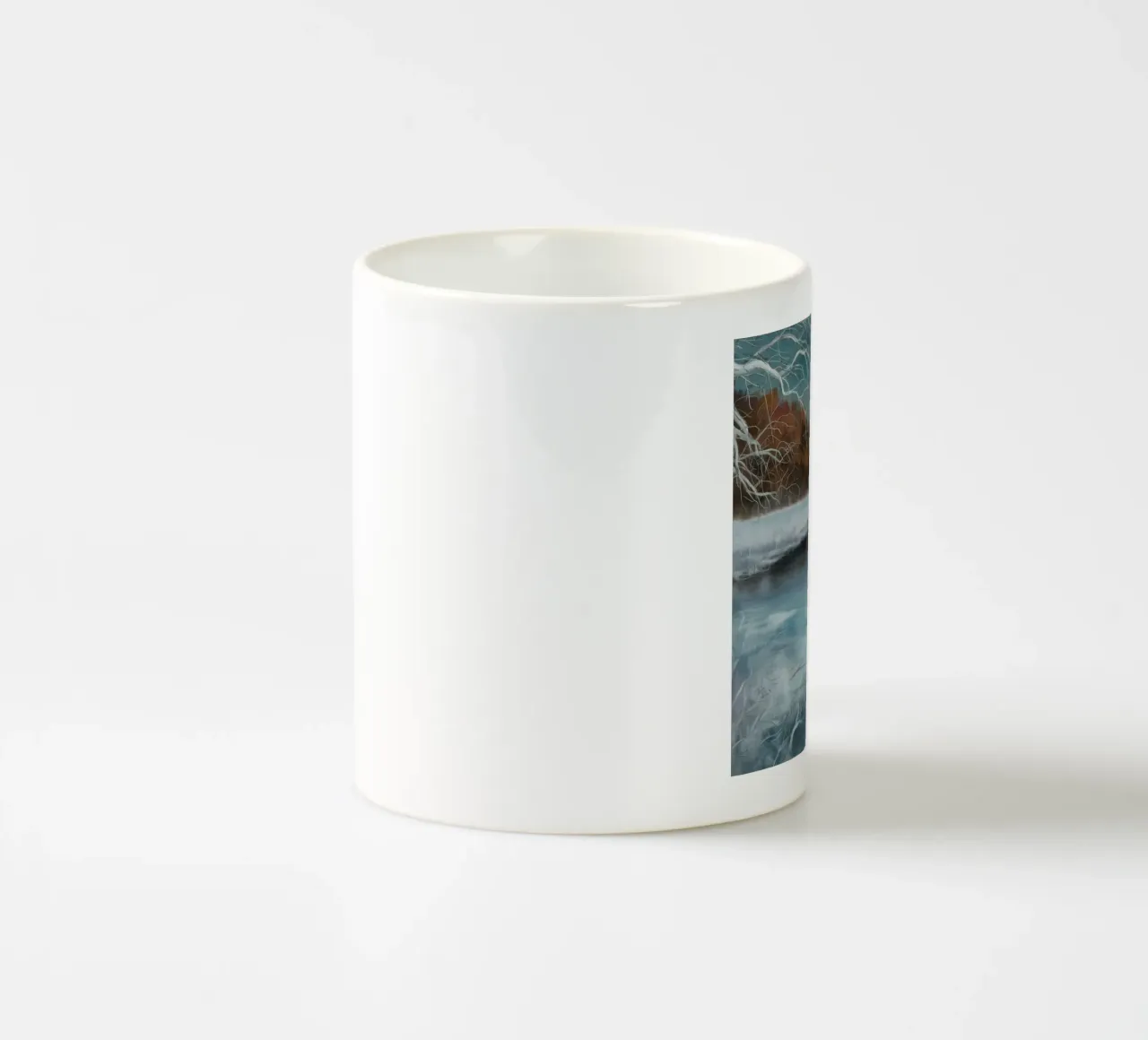 Silenzio di piega congelato tazza in ceramica da Solestice Strokes