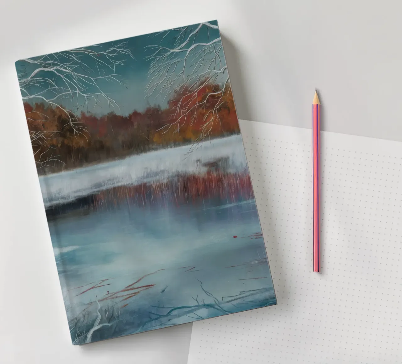 Frozen Bend Silence notebook by Solestice Strokes
