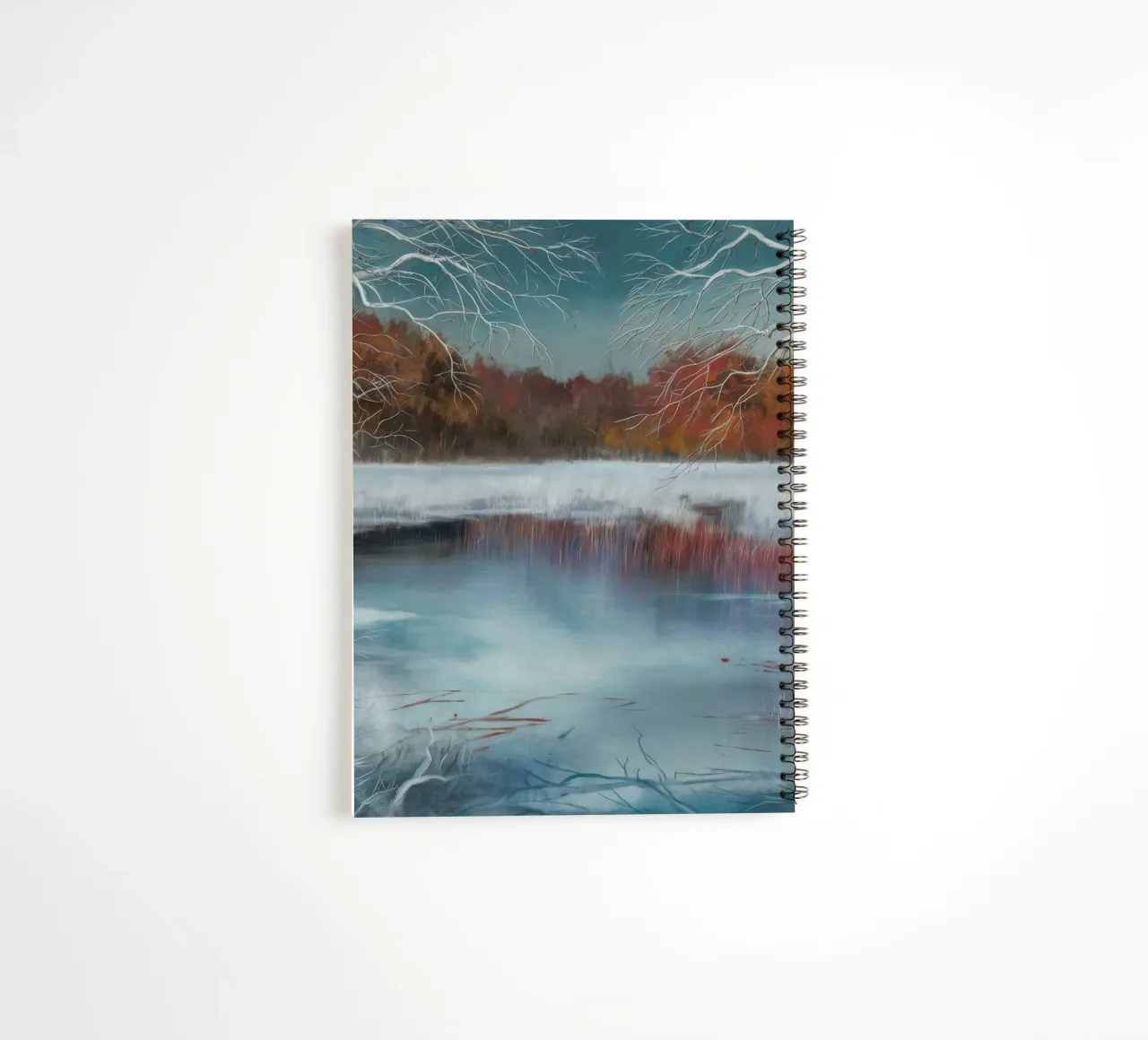Frozen Bend Silence spiral notebook by Solestice Strokes