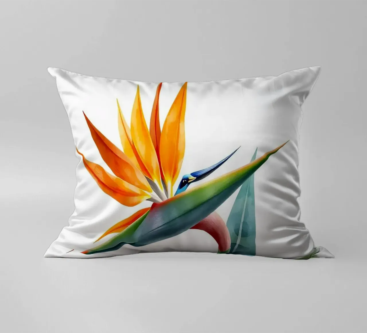 Bird of paradise tropical flower cuscino da heaventrain