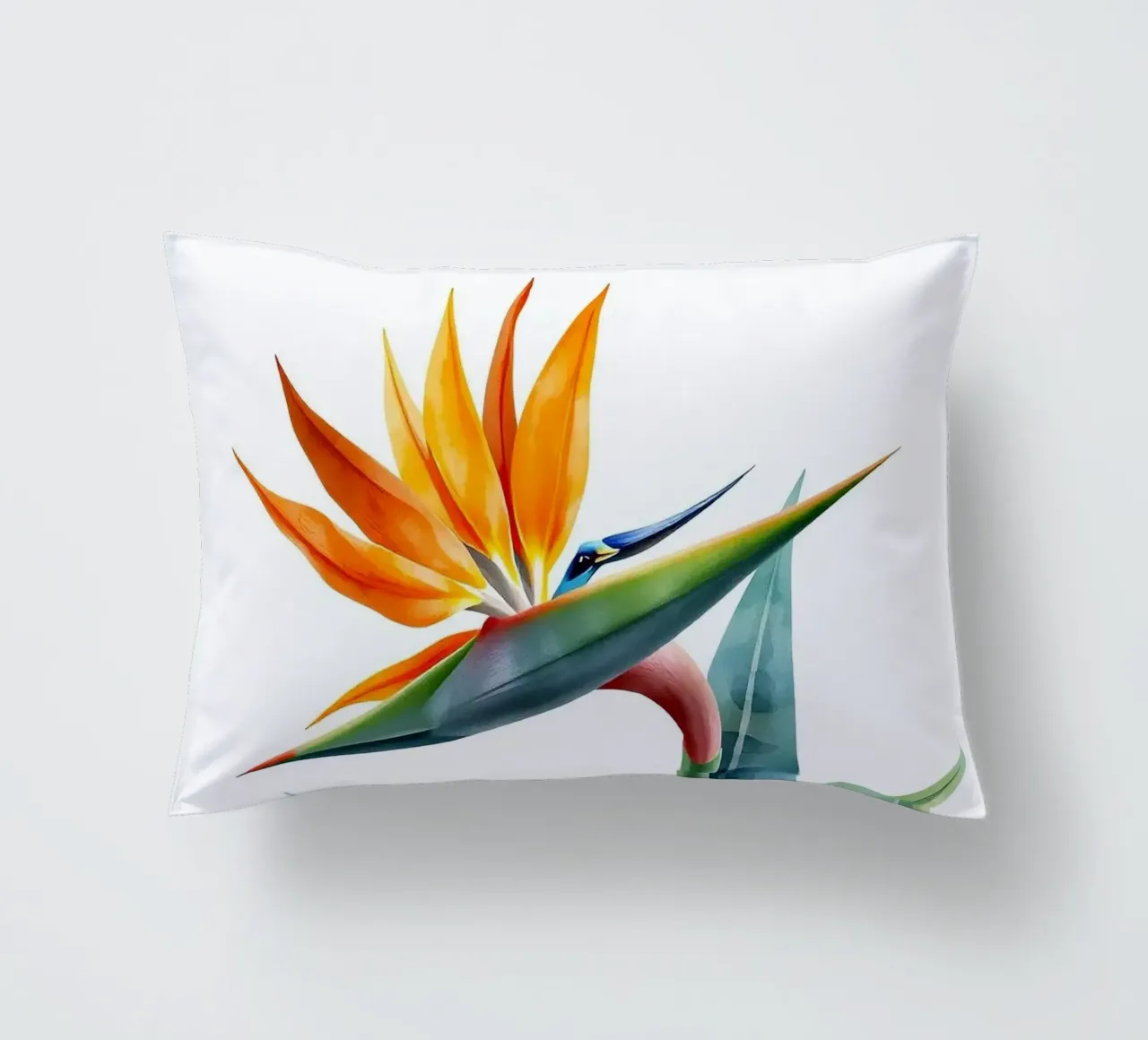 Bird of paradise tropical flower cuscino da heaventrain