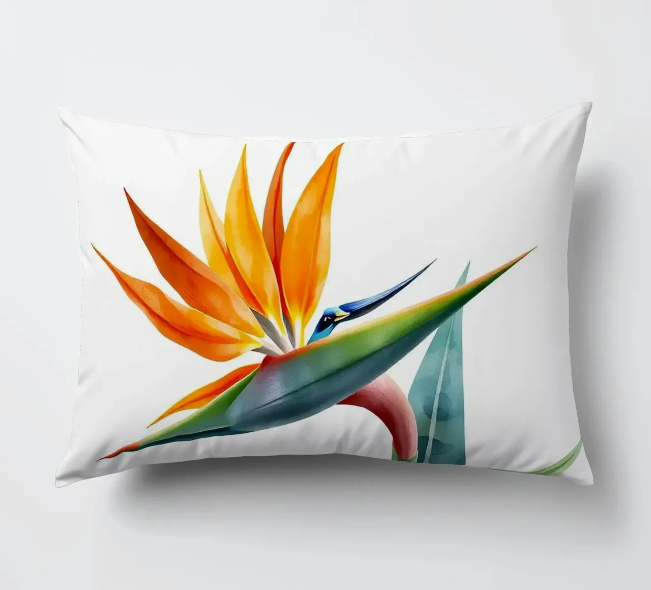 Bird of paradise tropical flower cuscino da heaventrain