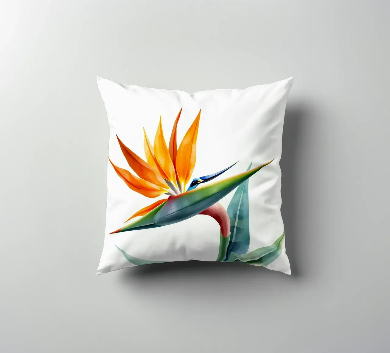 Bird of paradise tropical flower cuscino da heaventrain