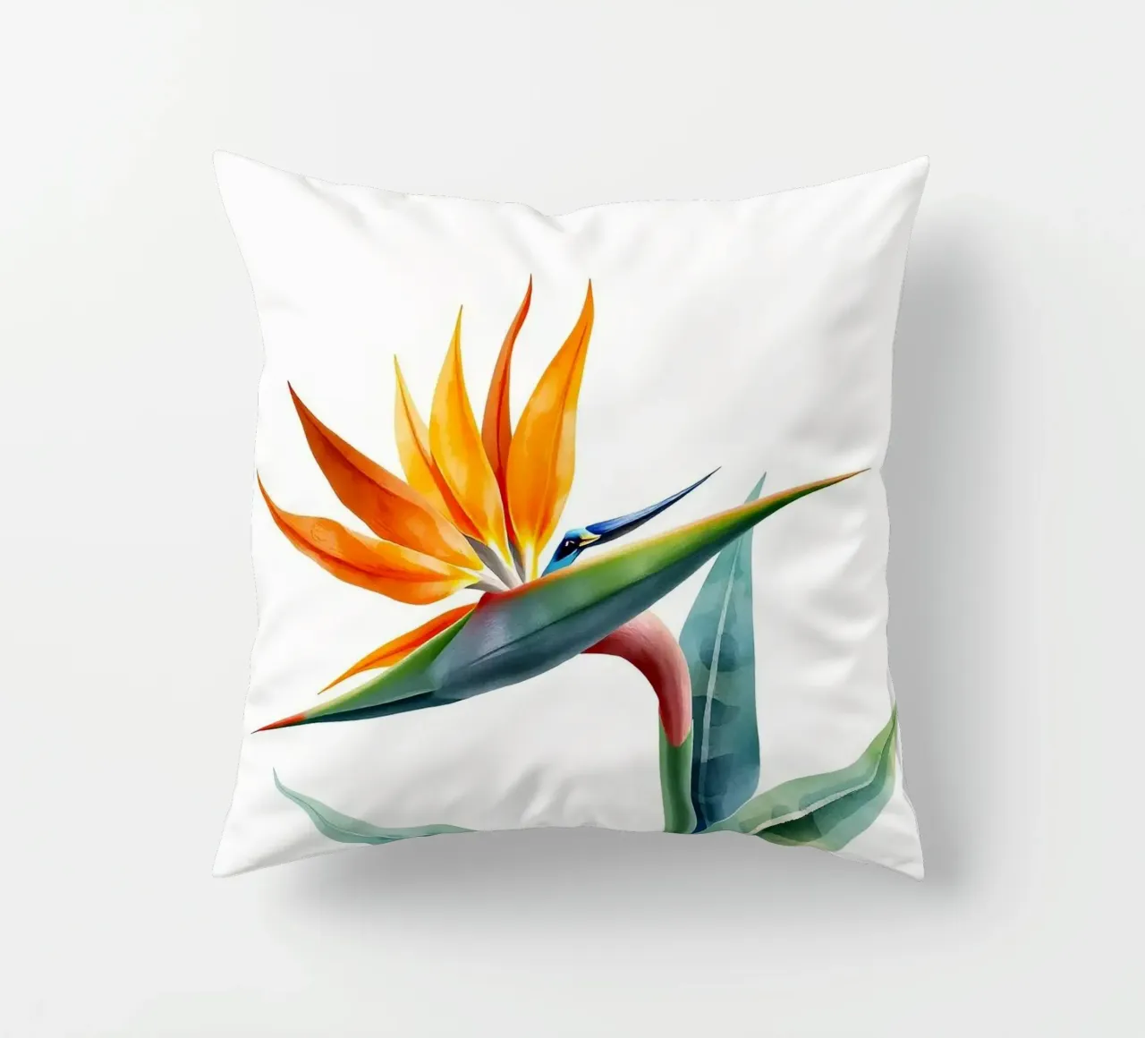 Bird of paradise tropical flower cuscino da heaventrain