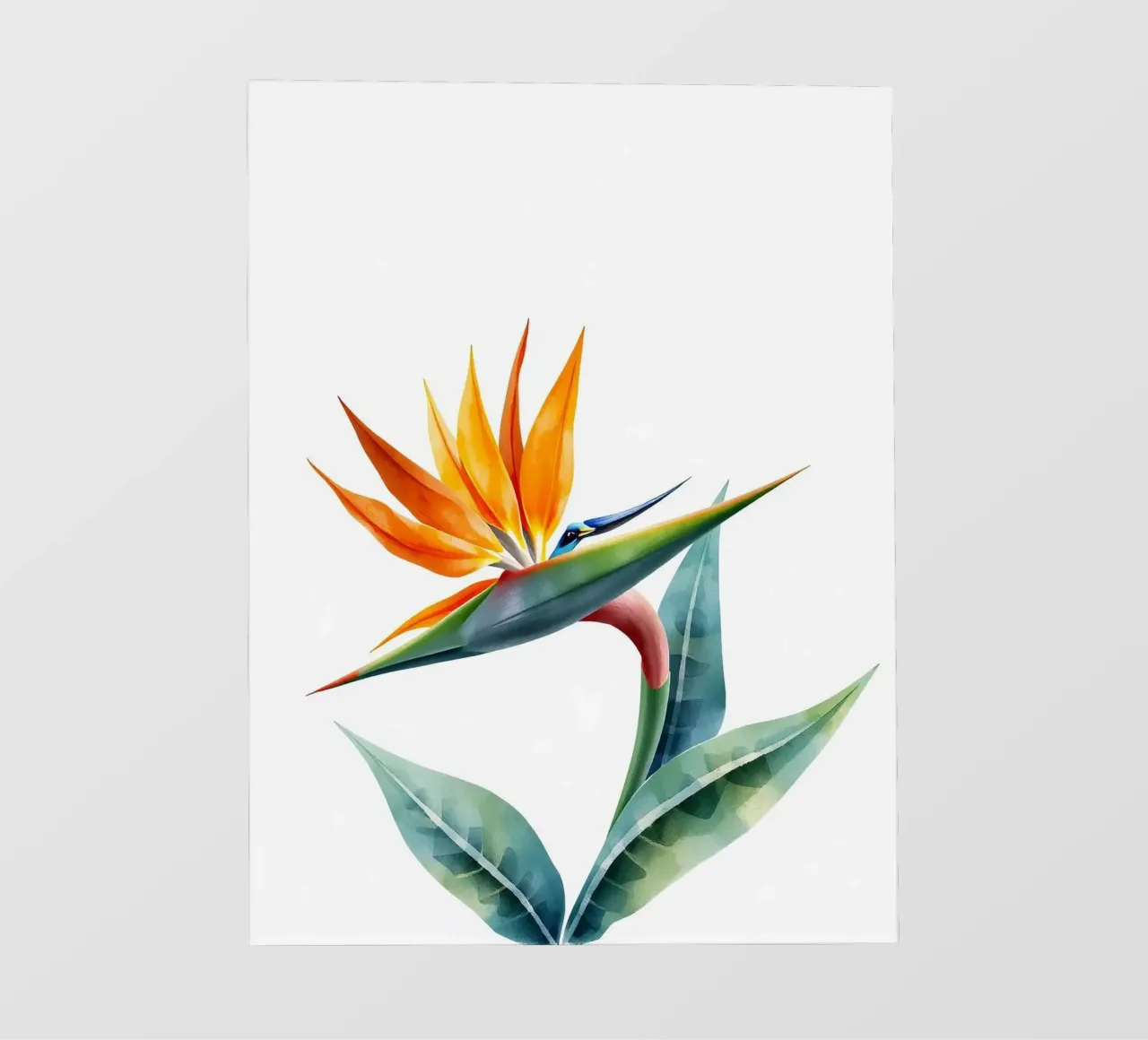 Bird of paradise tropical flower telo in pvc da heaventrain