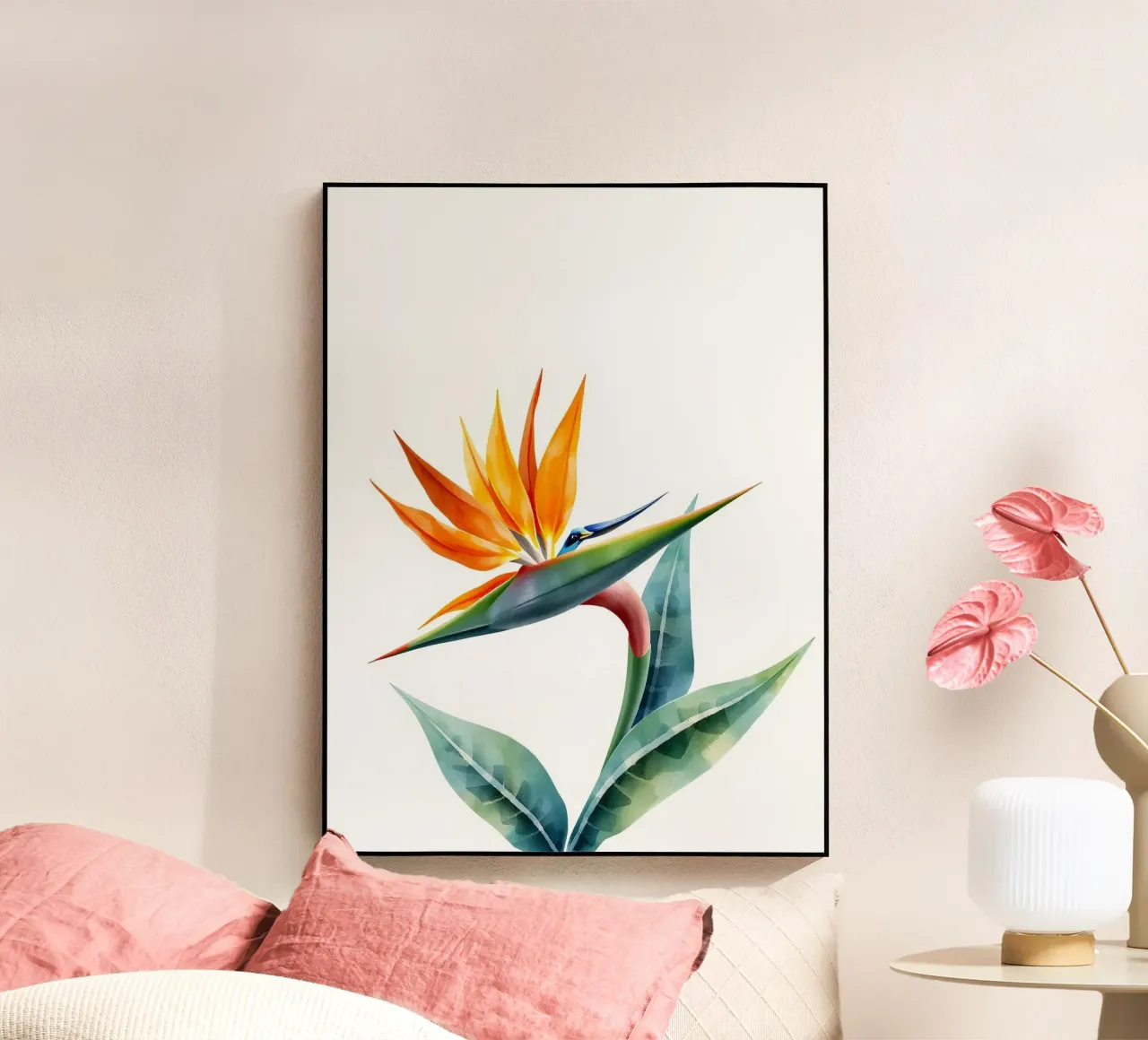 Bird of paradise tropical flower plexiglass da heaventrain
