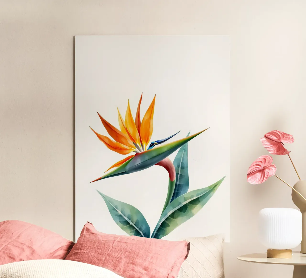 Bird of paradise tropical flower alluminio dibond da heaventrain