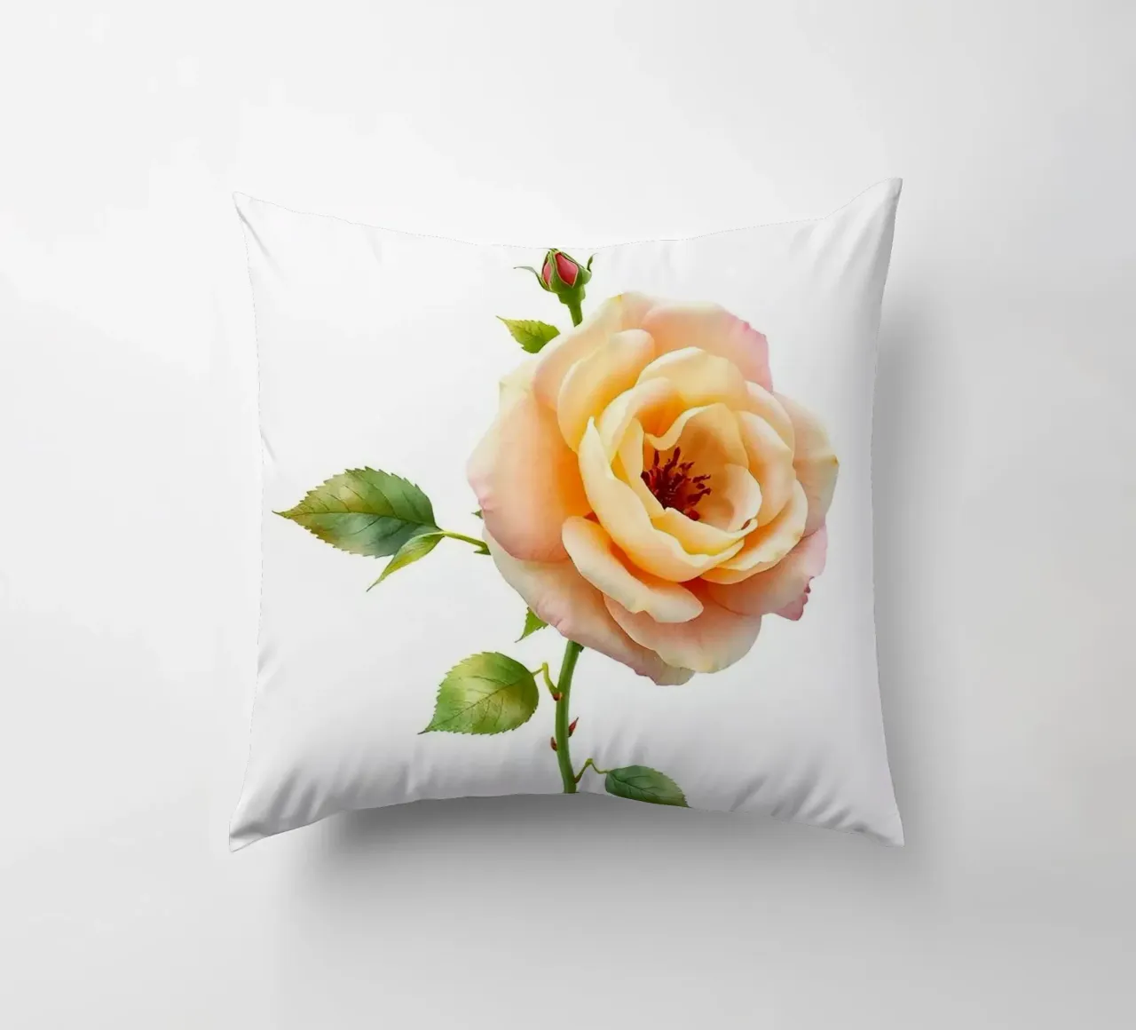 3d rendered rose element orange cuscino da heaventrain