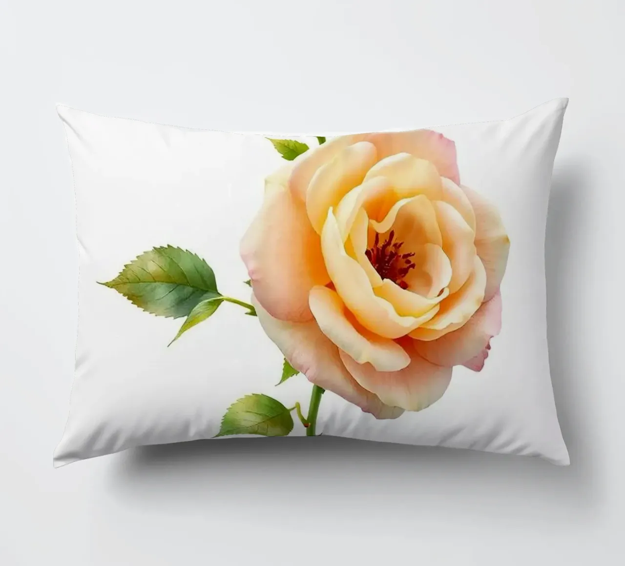 3d rendered rose element orange cuscino da heaventrain