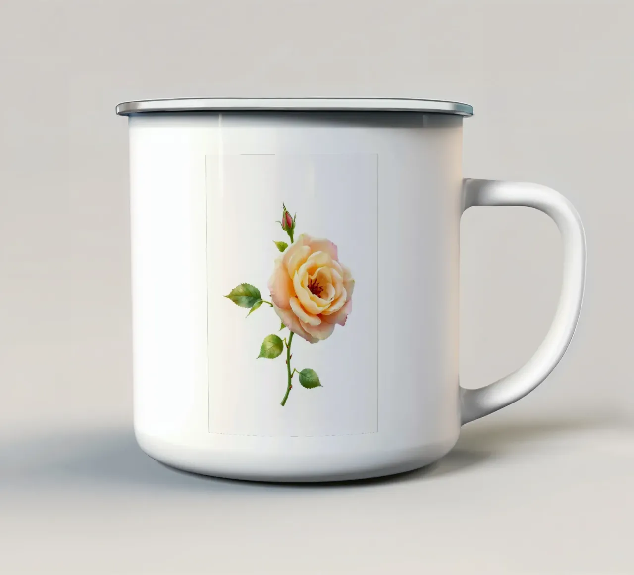 3d rendered rose element orange tazza in smalto da heaventrain