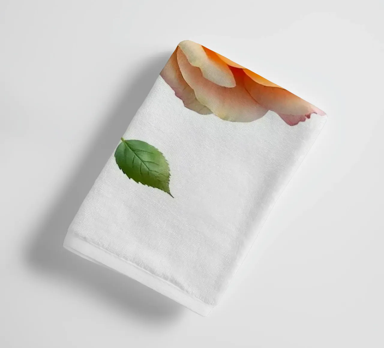 3d rendered rose element orange asciugamano da bagno da heaventrain