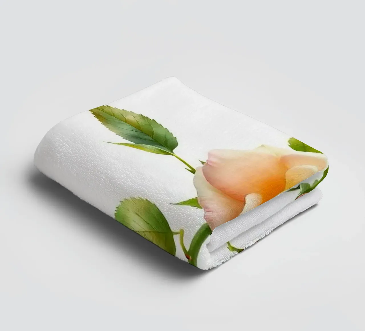 3d rendered rose element orange asciugamano da bagno da heaventrain
