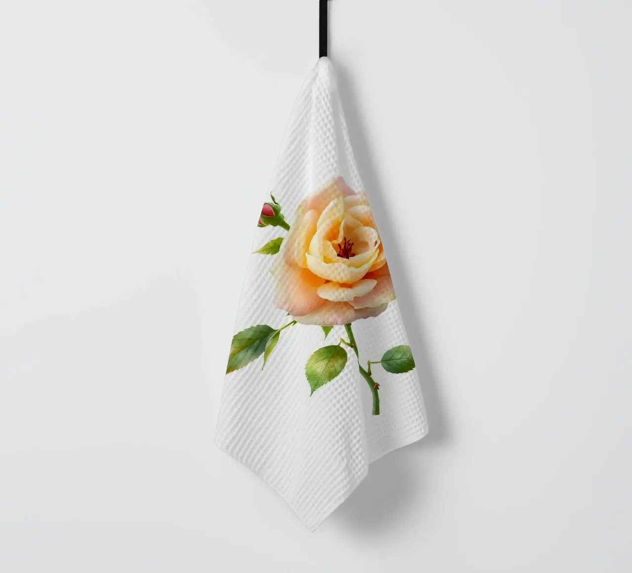 3d rendered rose element orange canovaccio da cucina da heaventrain