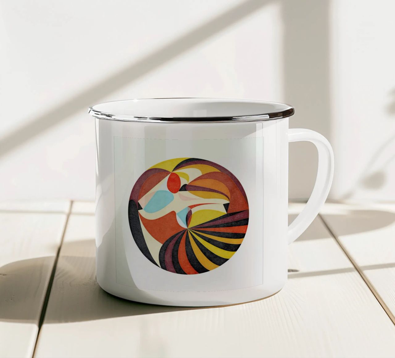 As She Moves tazza in smalto da lovely lines