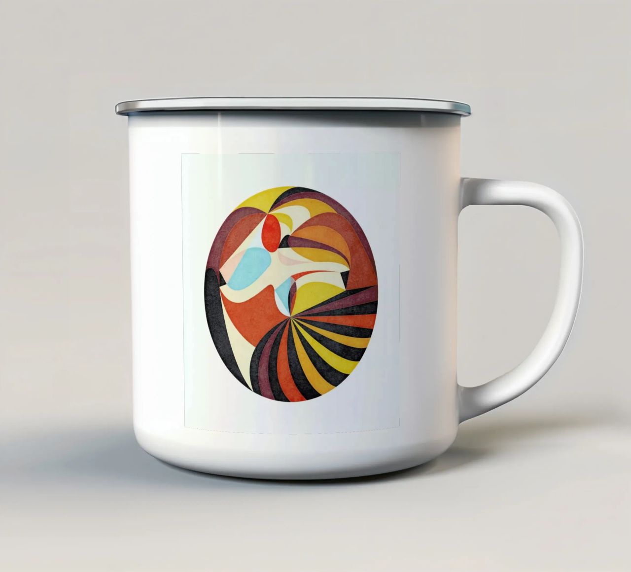 As She Moves tazza in smalto da lovely lines