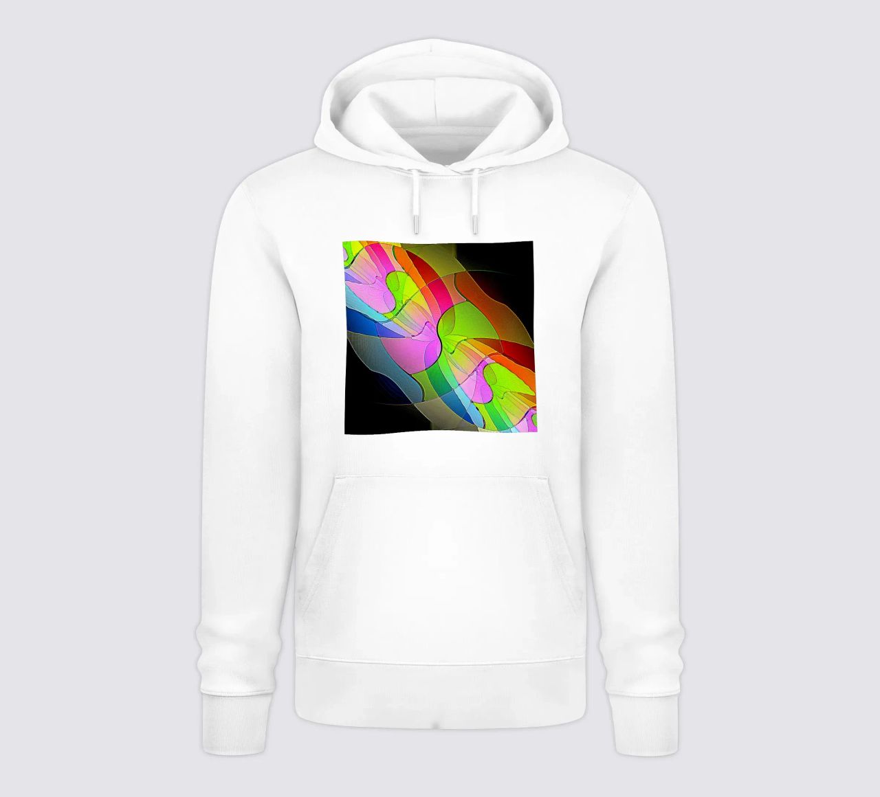 Illusione di forme luminose e colorate in una stanza buia felpa con cappuccio da Gürsel Yesil Digital Art