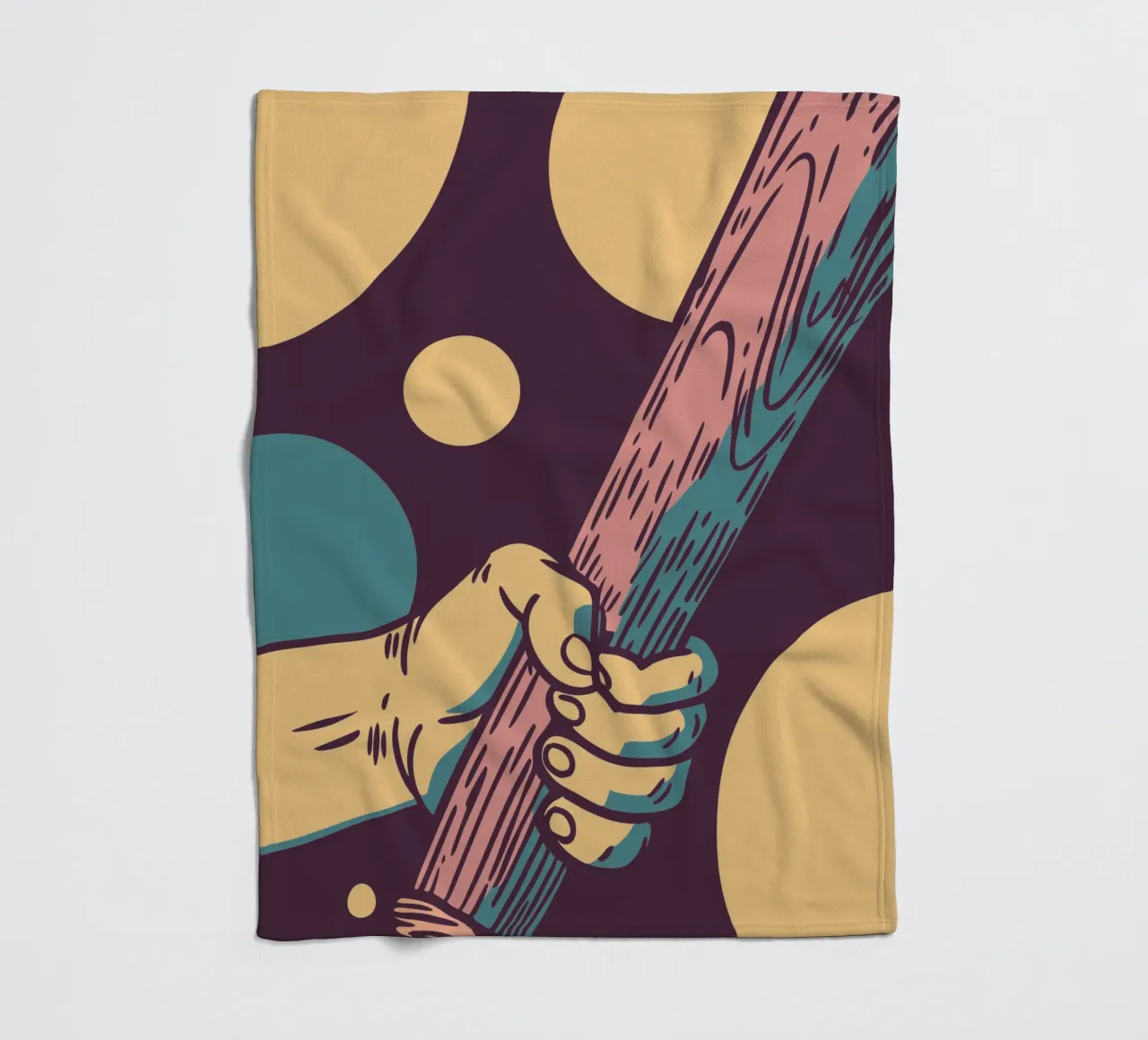 Honkbal fleecedeken van SPORTS ONLY