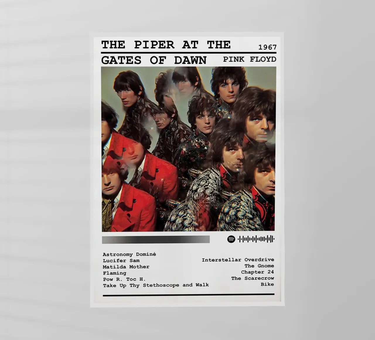 The Piper at the Gates of Dawn pellicola backlit da Attaboy Dsgn