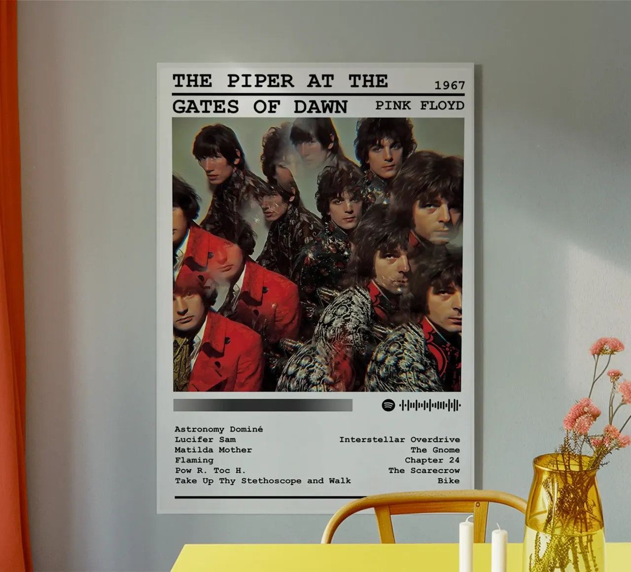 The Piper at the Gates of Dawn plexiglass da Attaboy Dsgn