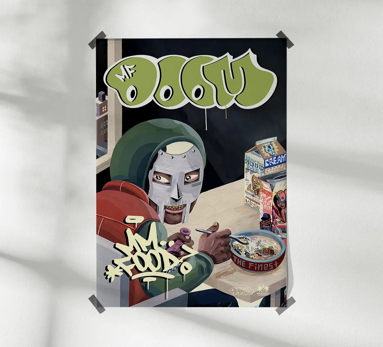 Mm..Food / MF DOOM poster con telaio in plastica da Attaboy Dsgn