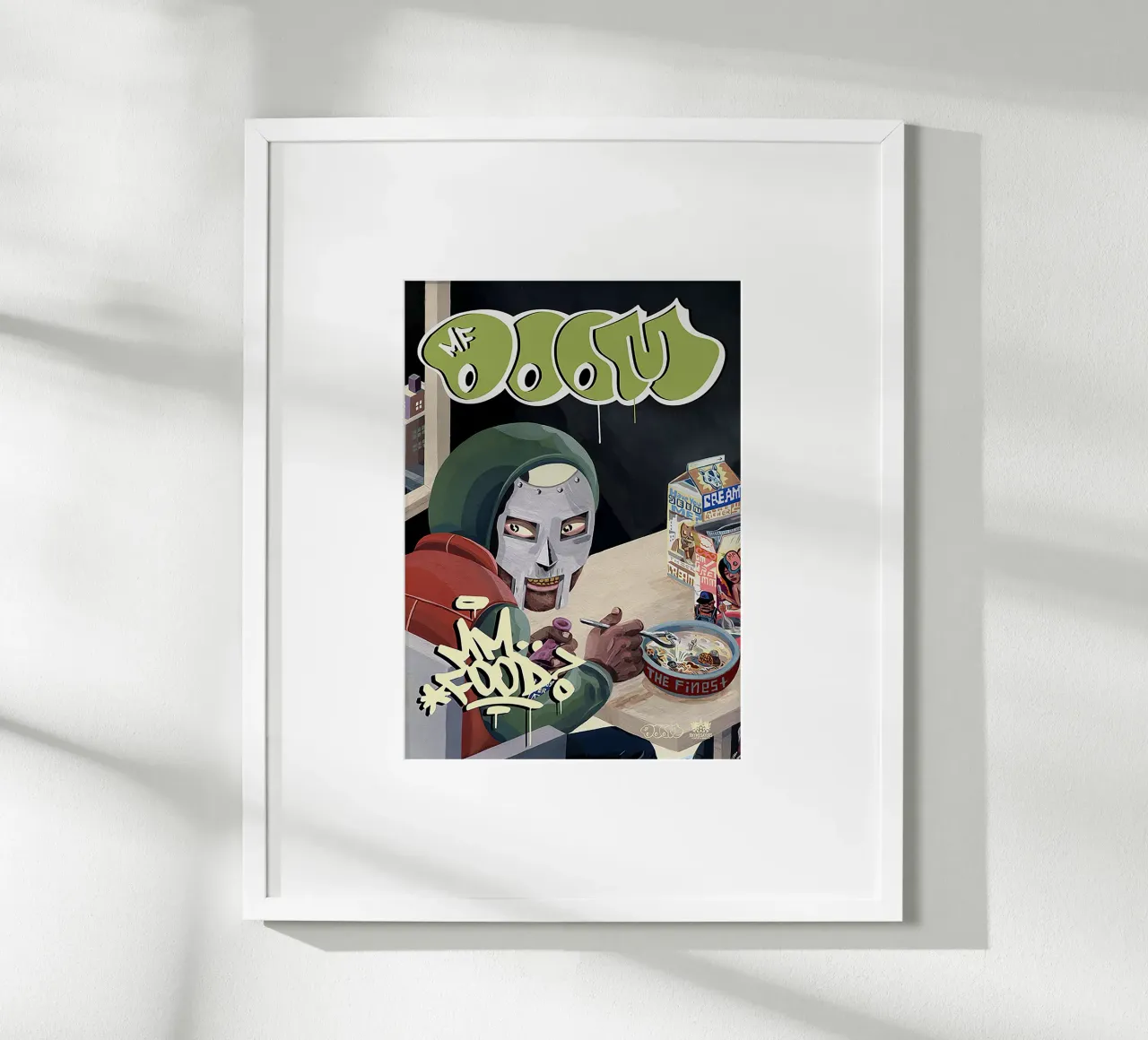 Mm..Food / MF DOOM poster con telaio in plastica da Attaboy Dsgn