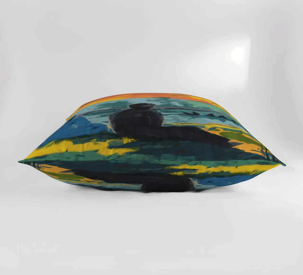 Vibrant Tree Harmony decorative cushion by Solestice Strokes