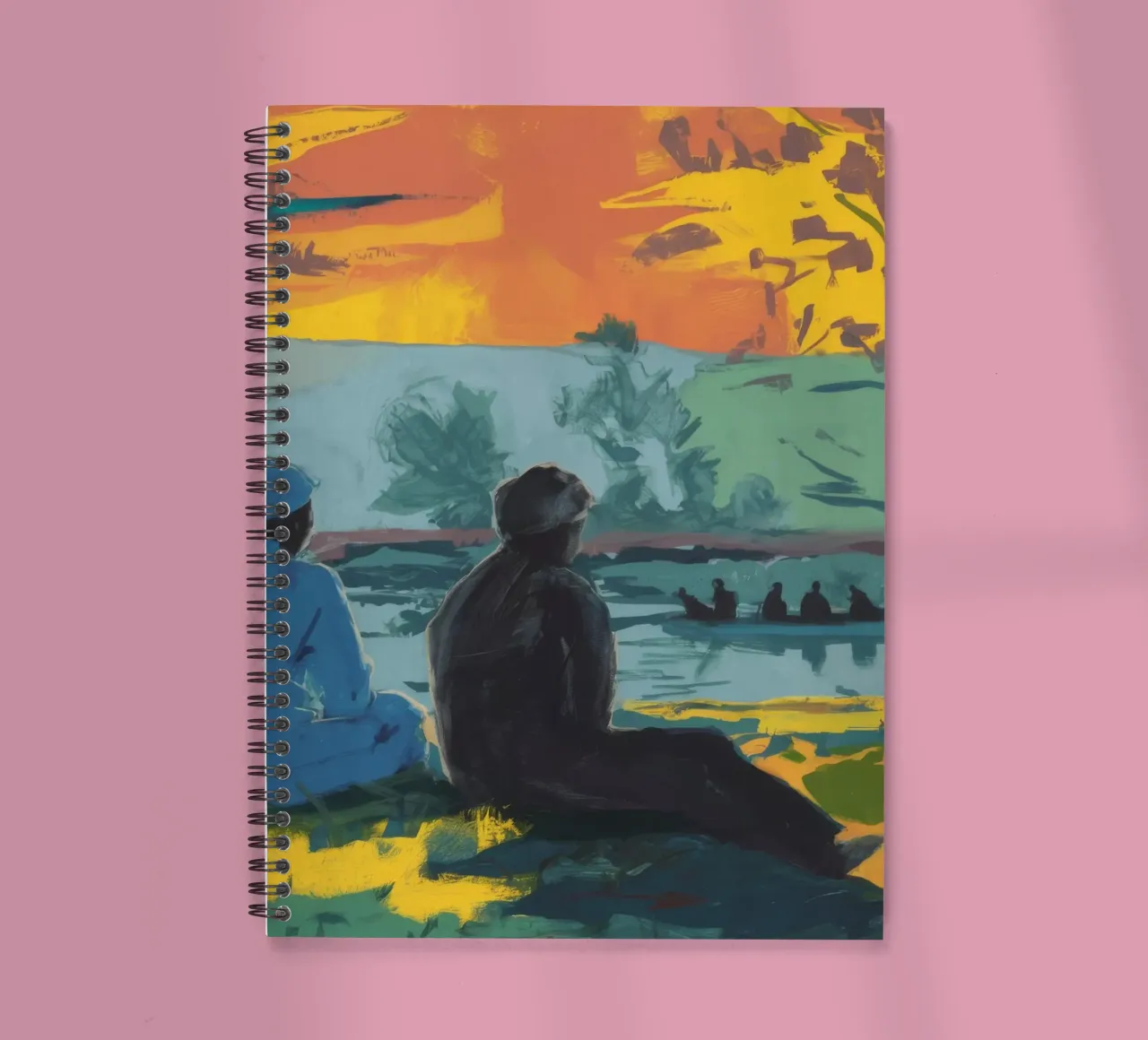 Vibrant Tree Harmony spiral notebook by Solestice Strokes