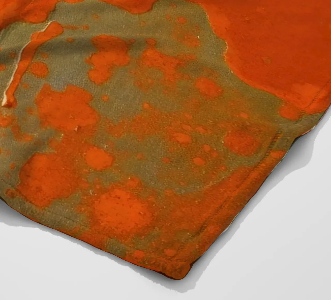 texture of peeling paint revealing layers of color on fleece blanket by DesignDoodle