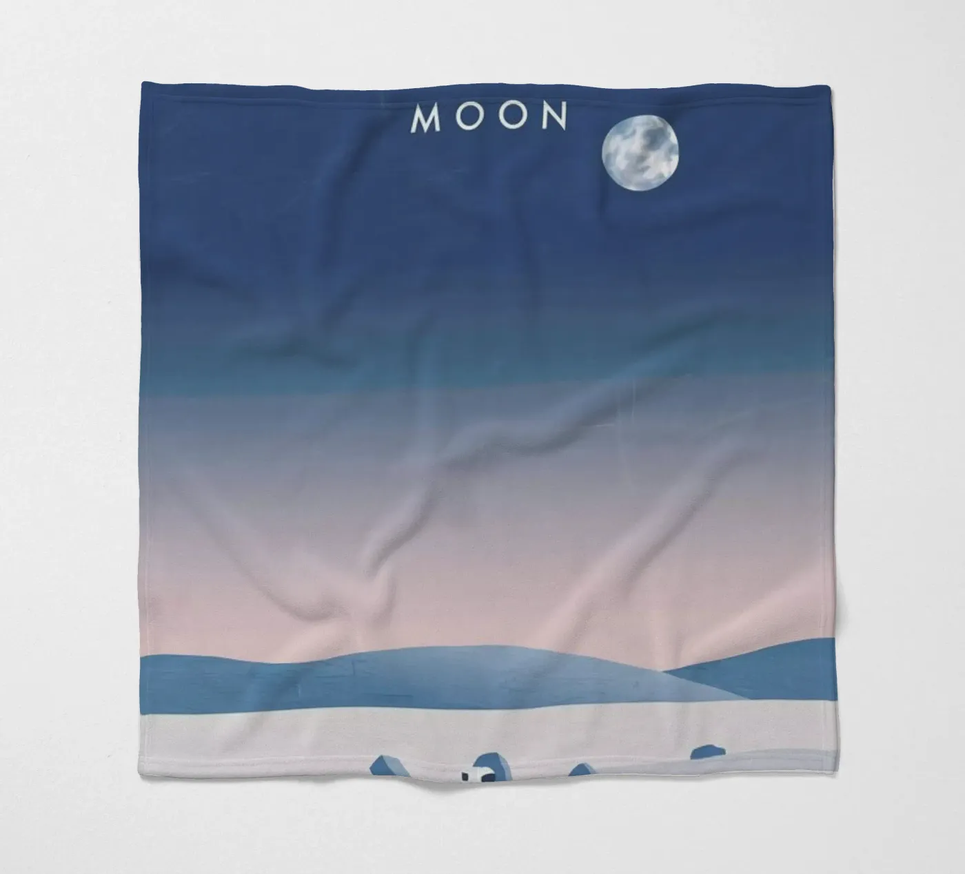 Moon fleece blanket by Katinka Reinke