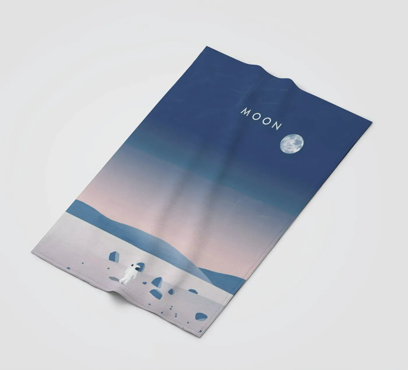 Moon fleece blanket by Katinka Reinke