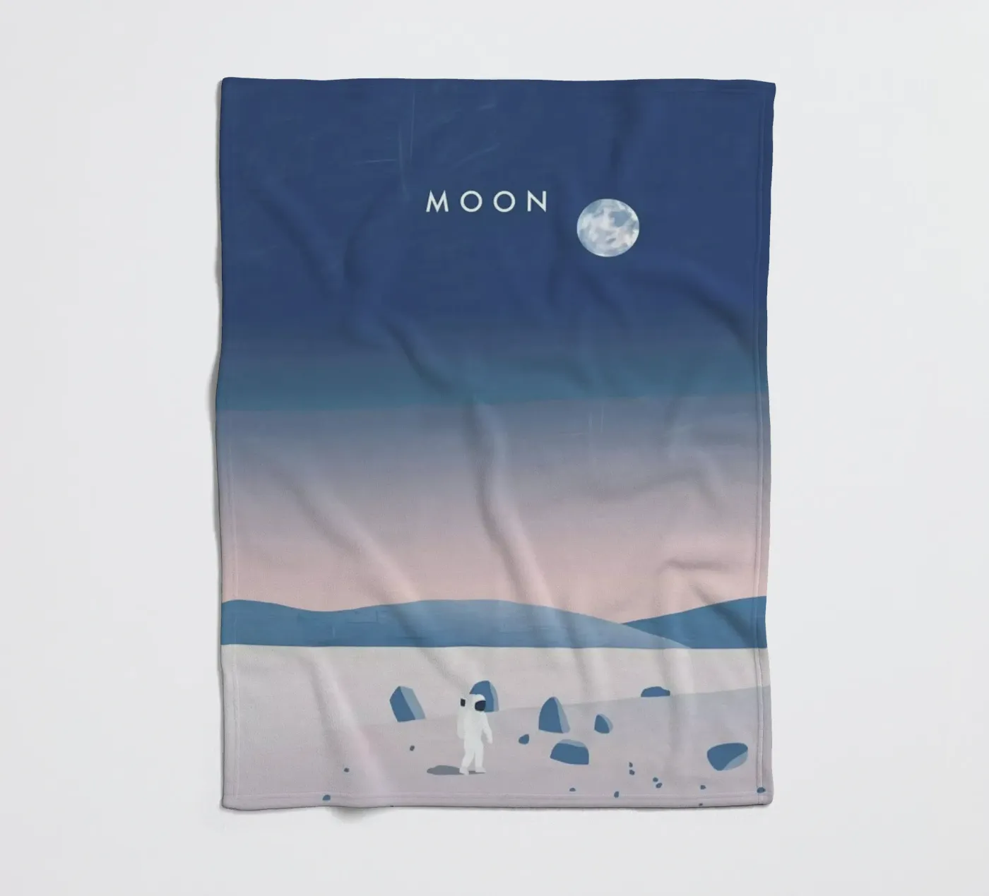 Moon fleece blanket by Katinka Reinke