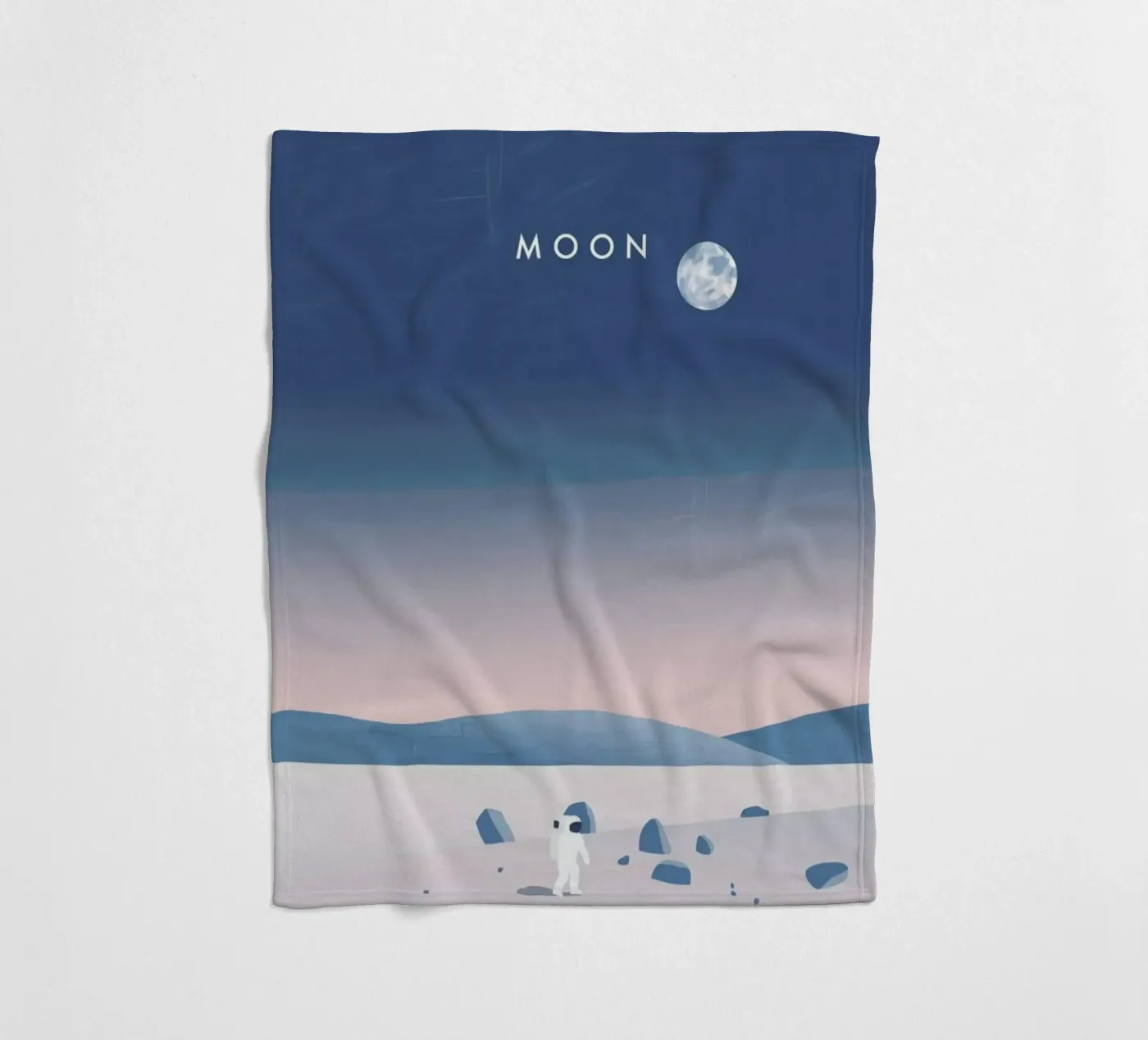 Moon fleece blanket by Katinka Reinke