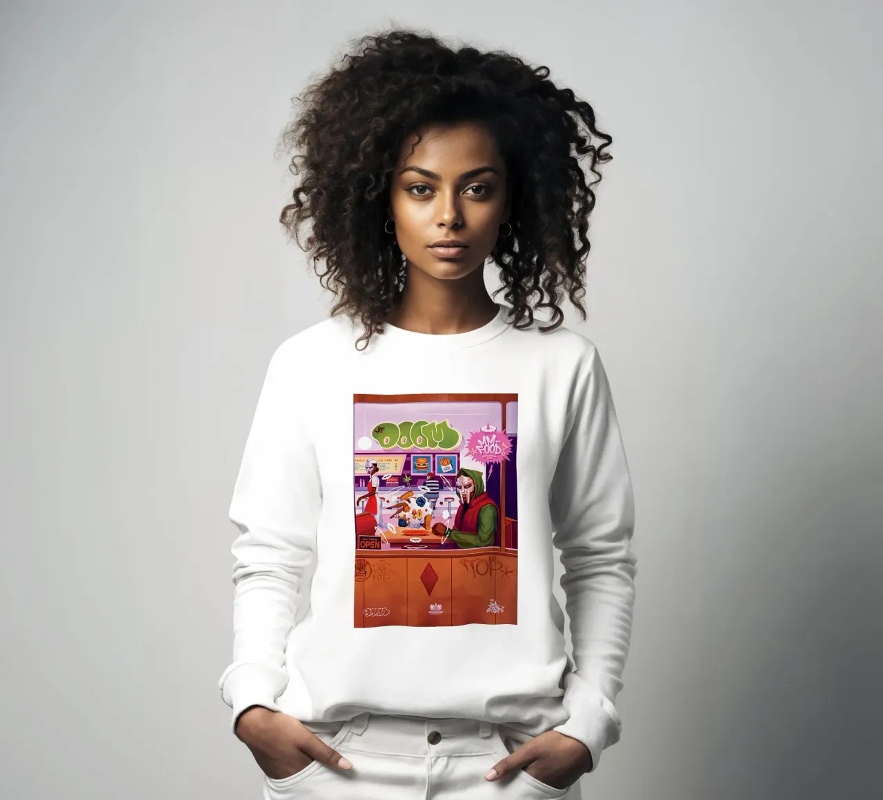 MM..FOOD – MF DOOM sudadera de Attaboy Dsgn