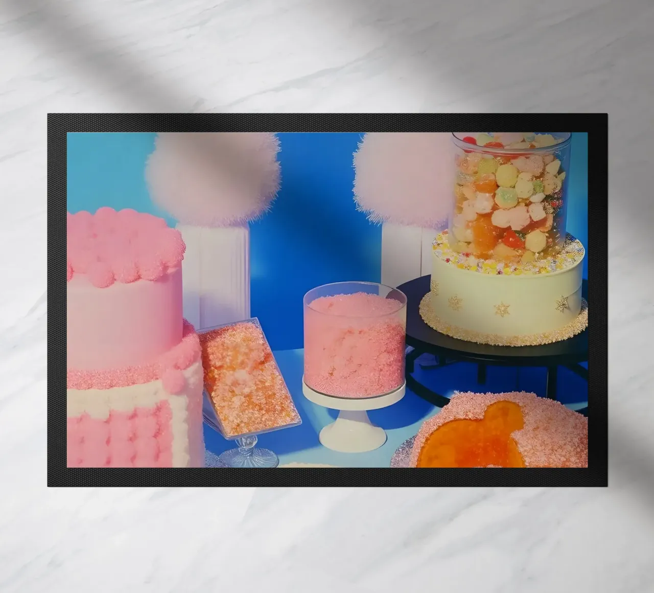 Retro desserts cake nostalgia 80s pastries jelly cream straw zerbino da heaventrain