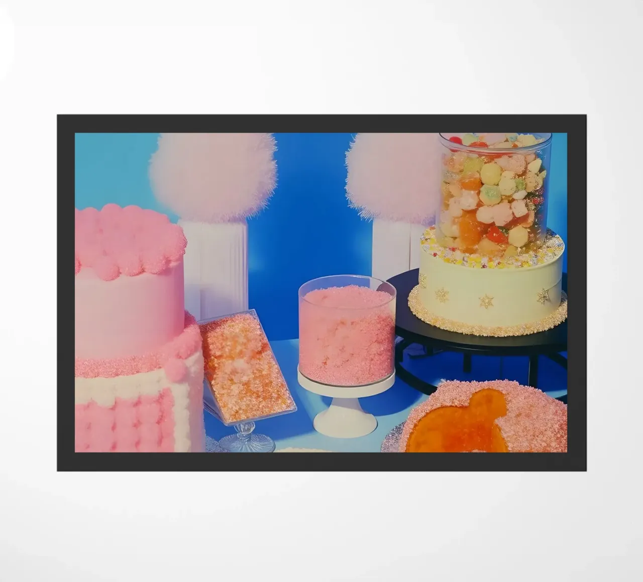 Retro desserts cake nostalgia 80s pastries jelly cream straw zerbino da heaventrain