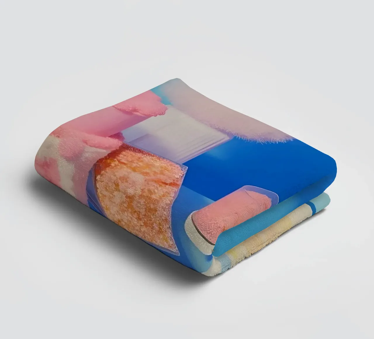 Retro desserts cake nostalgia 80s pastries jelly cream straw asciugamano da bagno da heaventrain