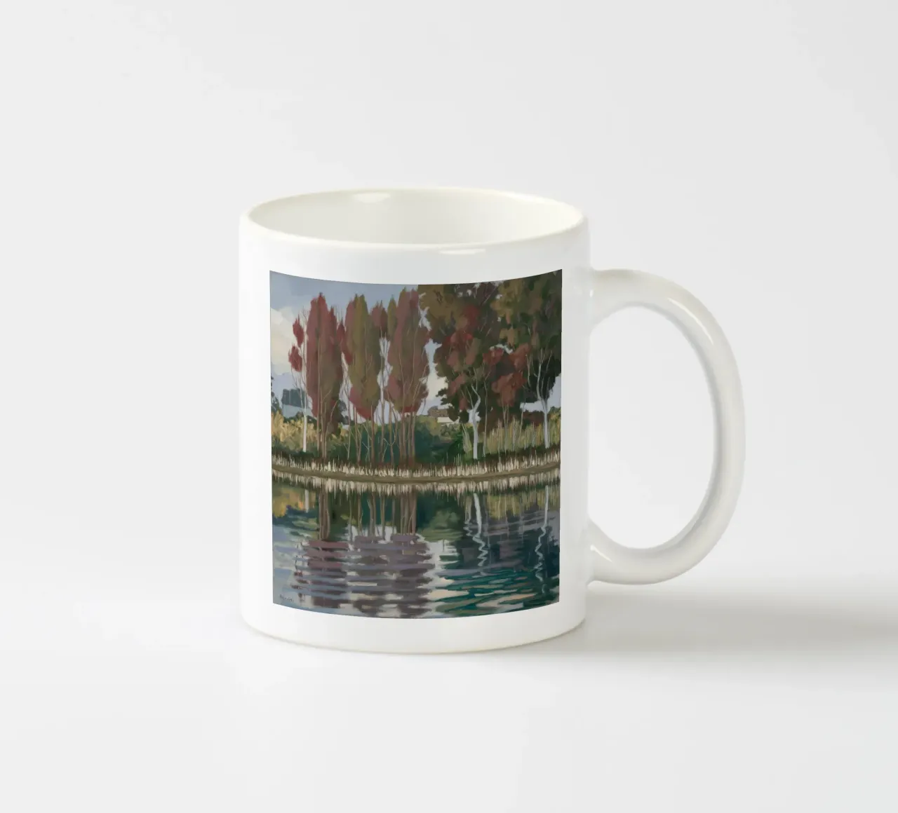 Specchio della linea Autunno tazza in ceramica da Solestice Strokes