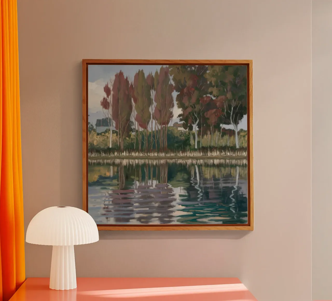 Specchio della linea Autunno plexiglass da Solestice Strokes