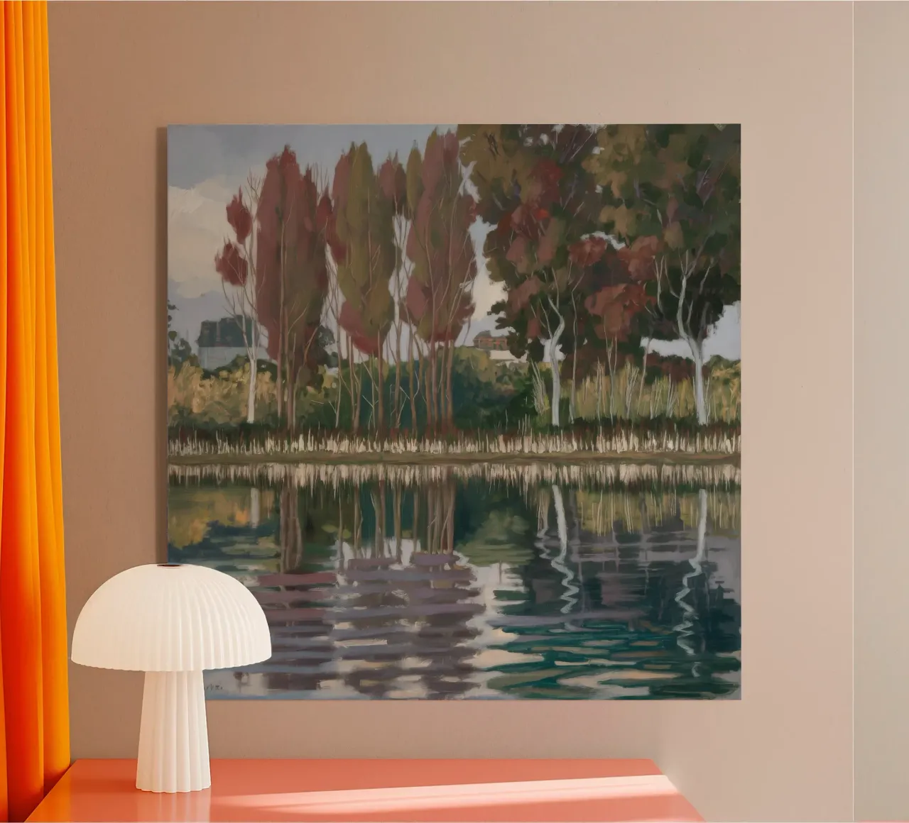 Specchio della linea Autunno plexiglass da Solestice Strokes