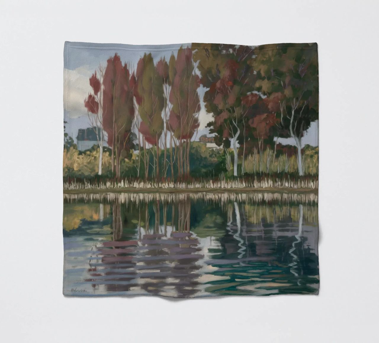 Specchio della linea Autunno coperta in pile da Solestice Strokes