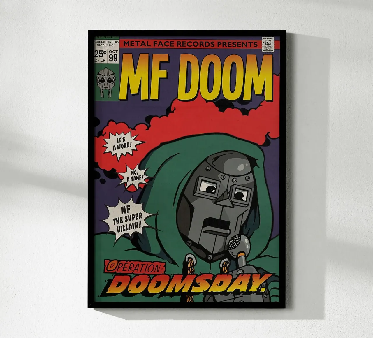 Operation Doomsday – MF DOOM poster da Attaboy Dsgn