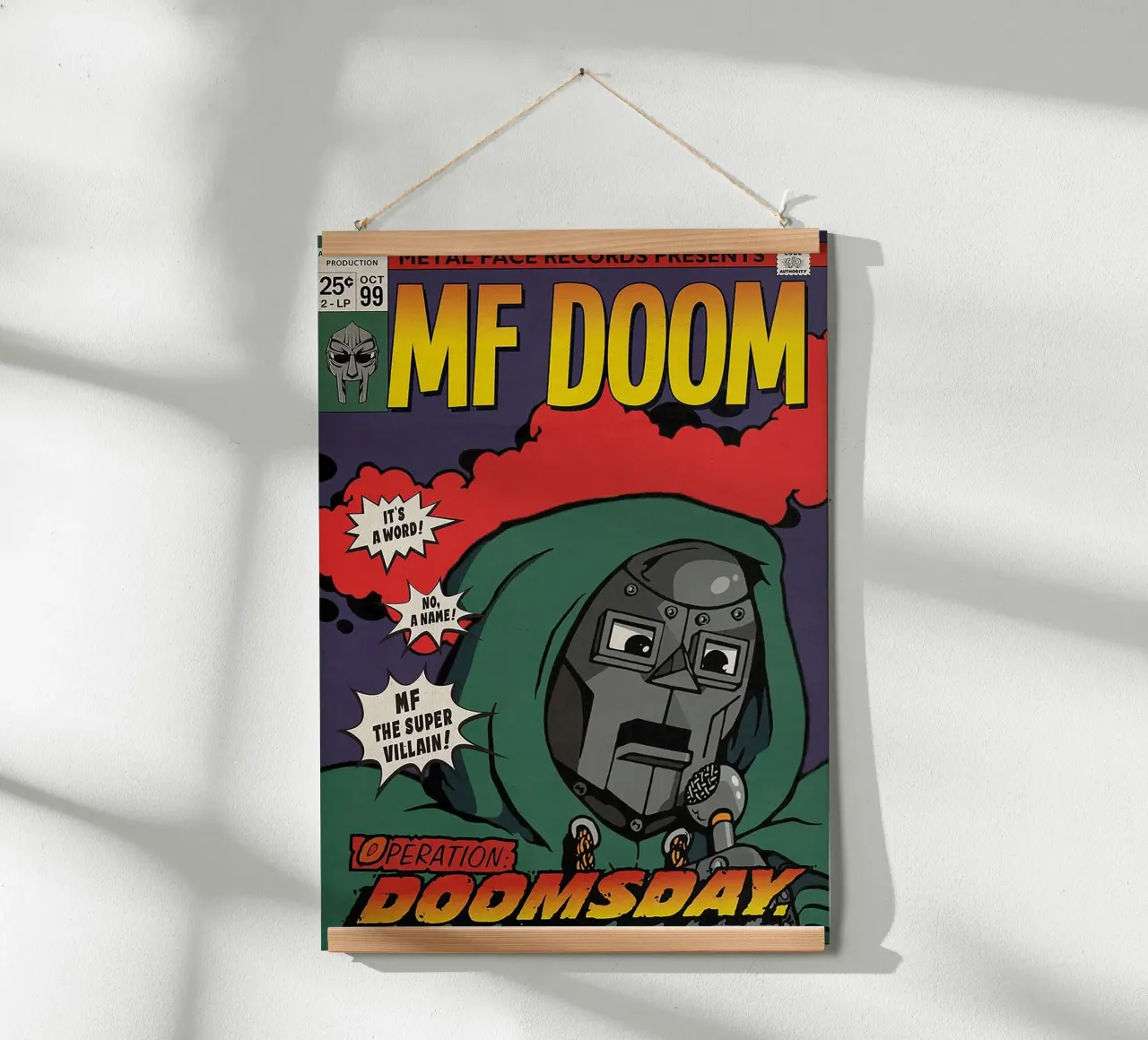 Operation Doomsday – MF DOOM poster da Attaboy Dsgn