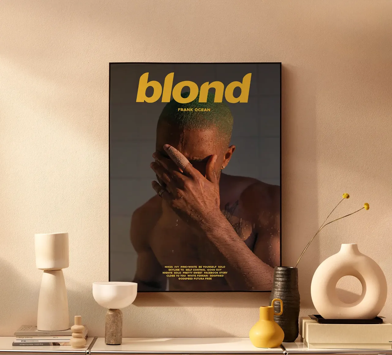 blond Frank Ocean plexiglass da Attaboy Dsgn