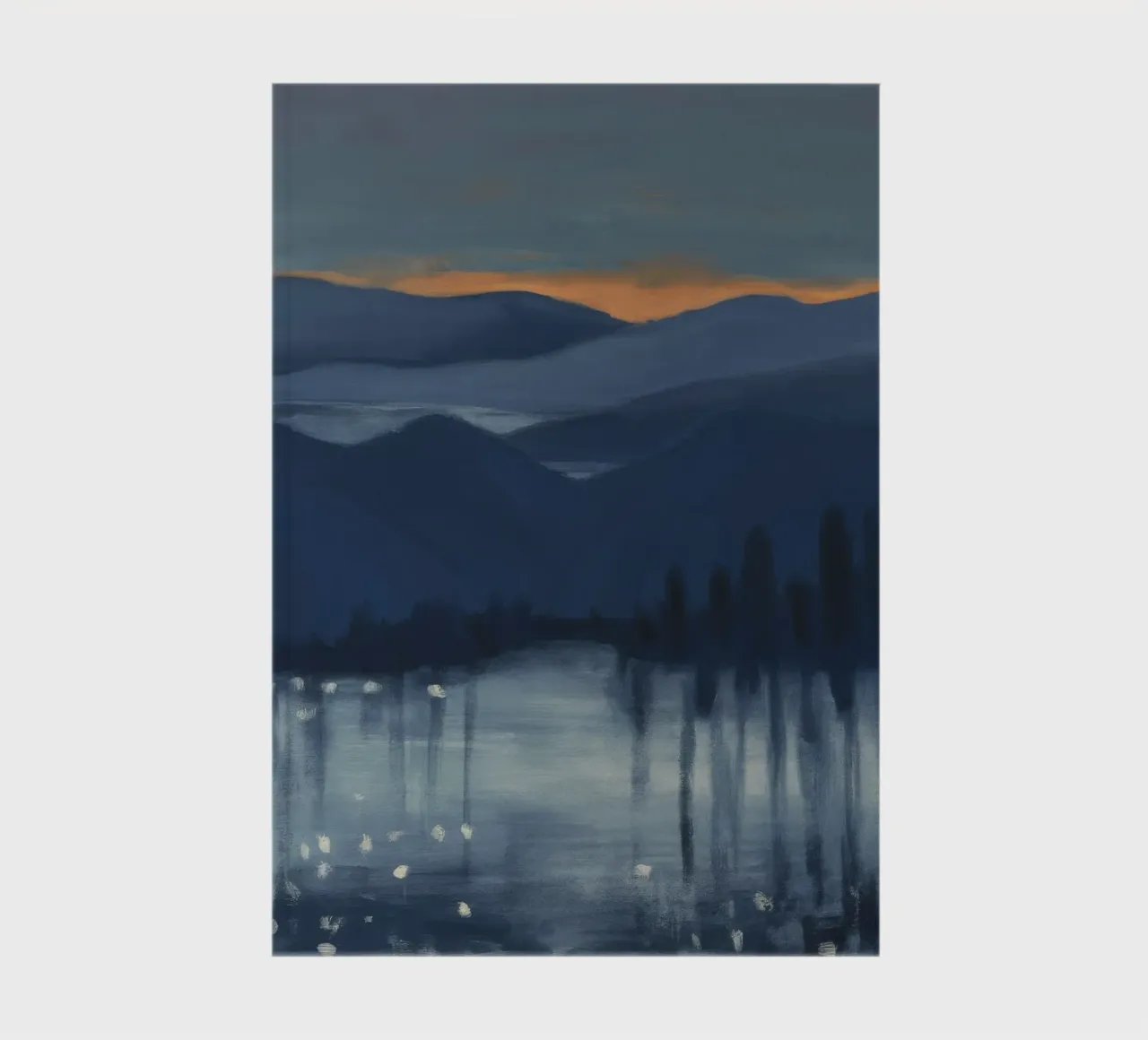 Silent Mountain Reflections notebook by Solestice Strokes