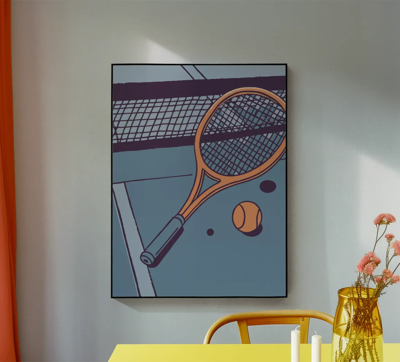 Tennis acrylic glass by SPORTS ONLY