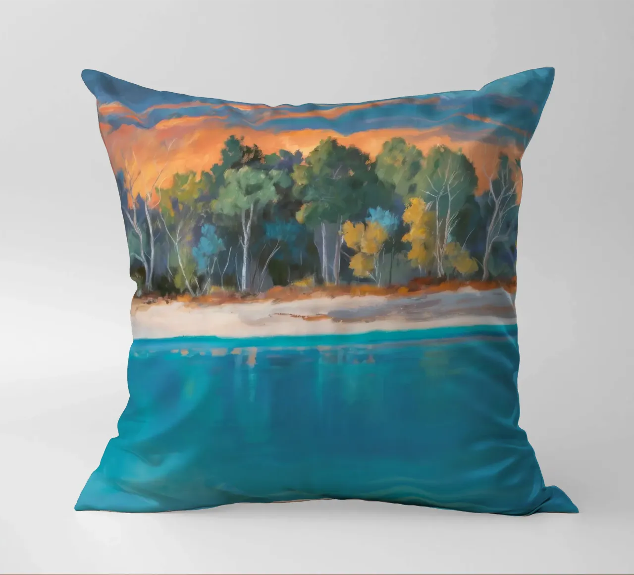 Impulso del tramonto tropicale cuscino da Solestice Strokes